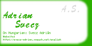 adrian svecz business card